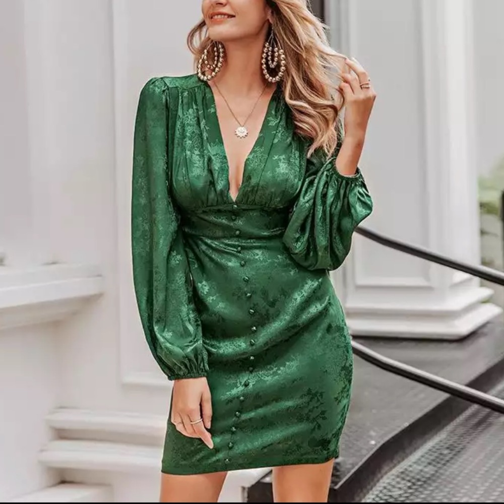 Emerald Mini Dress - Picture 2 of 10